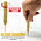 Automatic Center Punch - 5 inch Brass Spring Loaded Center Hole Punch with Adjustable Tension, Hand Tool for Metal or Wood - Pack of 2